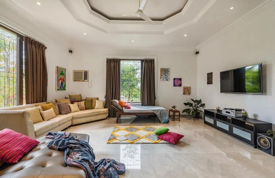Saffronstays Zuma Villa - 7Br Villa With Heated Pool, Poker Room, Games & Huge Lawn, Pawna-1